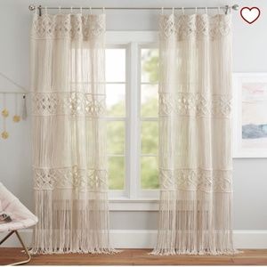 Pottery Barn Macramé Window Treatment